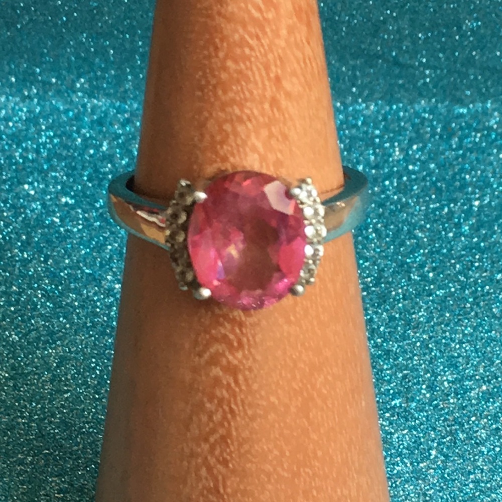 Pink Topaz Ring
